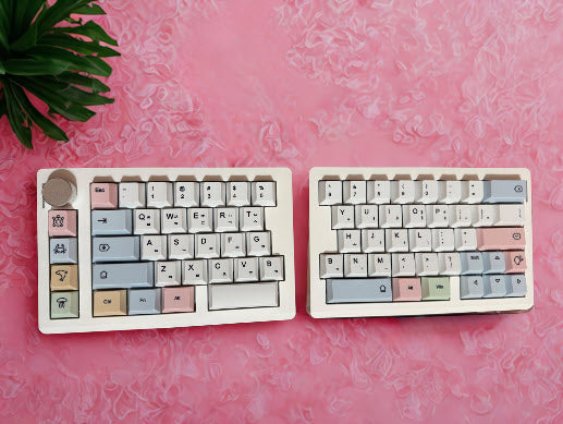 Split Keyboard – Cotton Candy Hangul